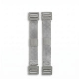 Twee Zeeksack Activity Straps i Graphite Grey tegen een witte achtergrond