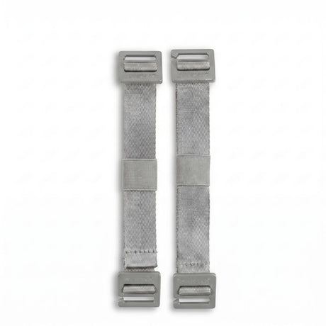 Twee Zeeksack Activity Straps i Graphite Grey tegen een witte achtergrond