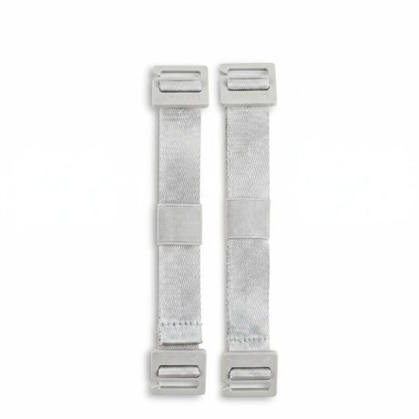 Twee Zeeksack Activity Straps i Mist Grey tegen een witte achtergrond