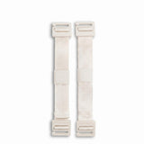 Twee Zeeksack Activity Straps i Sand White tegen een witte achtergrond