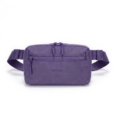Zeeksack Crossbody Organizer (paars) – schouderband en voorvak met rits.
